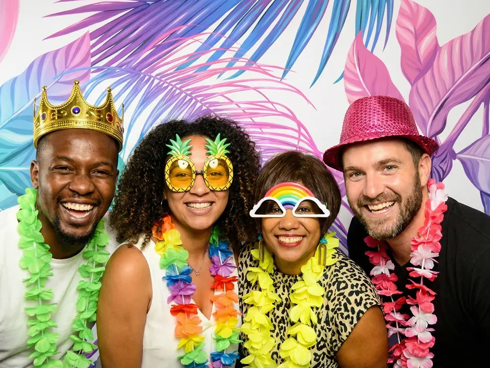 Studio quality results from the Modern photo booth