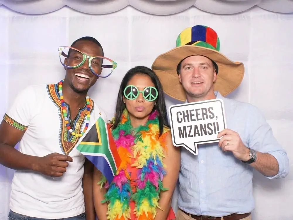 Party photo booth hire Johannesburg at themed event